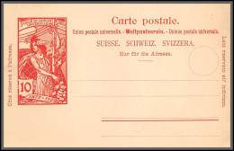 73864 1875/1900 Neuf Tb 10c Rouge Carte Postale Postkarte Suisse (Swiss) Entier Stationery  - Postwaardestukken