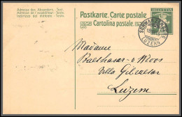 73859 Schwarzenberg Pour Luzern 18/12/1915 5c Vert Carte Postale Postkarte Suisse (Swiss) Entier Stationery  - Postwaardestukken