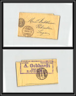 73817 Entete Librairie Gebhardt Luzern 3/7/1894 2c Noir Bande Journal Wrapper Suisse (Swiss) Entier Stationery  - Postwaardestukken