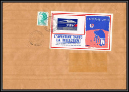 73654 Porte Timbres 2607 Tgv L'aventure Carto Inzinzac Lochrist Morbihan Bretagne 1989 Lettre Cover France  - 1961-....