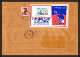 73653 Porte Timbres 2610 Augustin Cauchy L'aventure Carto Inzinzac Lochrist Morbihan Bretagne 1989 Lettre Cover France  - 1961-....