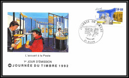 73643 N°2743 Dijon Journée Du Timbre 1992 Epinal Fdc Lettre Cover France  - 1961-....