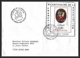 73358 Porte Timbres Bicentenaire De La Révolution Thaons Les Vosges 1989 Lettre Cover France  - Franz. Revolution