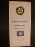 CARTE ROTARY INTERNATIONAL INSTITUTE CENAEM ANTWERP 7-9 FEBRUARY 1975 TP ROTARY INTERNATIONAL OBL.8-2 75 ANTWERPEN - Rotary Club