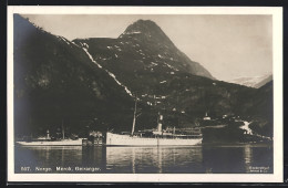 AK Merok /Geiranger, Dampfschiffe Auf Dem Fjord  - Norway