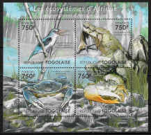 TOGO - ANIMAUX SAUVAGES - N° 2648 A 2651 ET BF 513 - NEUF** MNH - Vie Marine