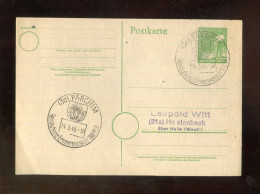 "ALL. BESETZUNG" 1948, SSt. "PARCHIM, Revolutions-Erinnerungsjahr" Auf Postkarte (A2180) - Entiers Postaux