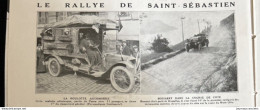 1912 SAINT SÉBASTIEN - COURSE AUTOMOBILE - LE RALLYE - LA VIE AU GRAND AIR - Zonder Classificatie