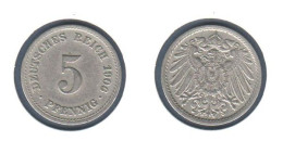 Allemagne  5 Pfennig 1906 F , Type Ll, KM# 11, Deutsches Reich, - 5 Pfennig