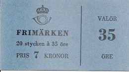 SWEDEN, 1962, Booklet 148B, Gust VI Adolf 35 öre, Mi 490 - 1981-..