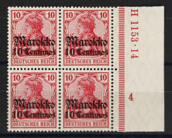 Deutsche Auslandspost Marokko, 1911, 48b HAN U, Postfrisch, ... - Turquie (bureaux)