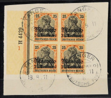 Deutsche Auslandspost Marokko, 1906, 38 HAN U, Gestempelt, ... - Turquie (bureaux)
