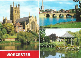 SCENES FROM WORCESTER, WORCESTERSHIRE, ENGLAND. UNUSED POSTCARD  Nd6 - Other & Unclassified