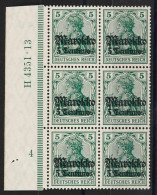 Deutsche Auslandspost Marokko, 1911, 47 HAN U, Postfrisch - Turquie (bureaux)