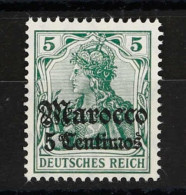 Deutsche Auslandspost Marokko, 1906, 35, Postfrisch - Turkey (offices)