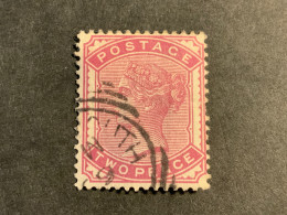 1880 Queen Victoria 2d Deep Rose Used Wmk Imp Crown  (S 952) - Oblitérés