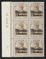 Deutsche Auslandspost Marokko, 1911, 46 HAN U, Postfrisch - Turquie (bureaux)