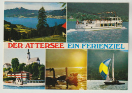 MBK Der Attersee Ein Ferienziel. Gahberg Schafberg Höllengebirge Segelsport. NEU. 2 Scans - Attersee-Orte