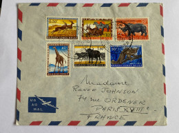 !!! CONGO, PLI AÉRIEN DE 1959 DU CONGO BELGE  POUR PARIS, CACHET DU PREMIER JOUR D'EMISSION - Covers & Documents