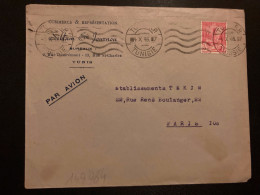 LETTRE SILLAM Et JOURNON COMMERCE Par Avion Pour La FRANCE TP 3F OBL.MEC.4 X 46 TUNIS RP - Lettres & Documents