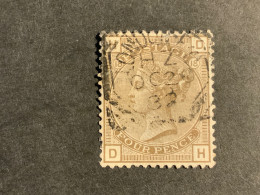 1880 Queen Victoria 4d Grey Brown Used Wmk Imp Crown  (S 953) - Used Stamps