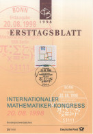 Germany Deutschland 1998-25 Mathematiker-Kongress, Mathematicians' Congress, Mathematics, Canceled In Bonn - 1991-2000