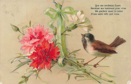 FANTAISIES - Que Ces Modestes Fleurs Révélant Ma Tendresse Pour Vous - Carte Postale Ancienne - Sonstige & Ohne Zuordnung