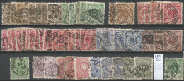 Germany Empire Small Lot Used Pcs Pfennig PfennigE + Numbers & Adler Eagle Incl. PERFIN - Gebruikt
