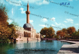 Turkey, Urfa Halil İbrahim Mosque And Lake. (Original Postcard, 1970/80, 10x15 Cm.) - Turkey