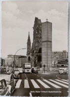 Berlin, Kaiser-Wilhelm-Gedächtniskirche, Autos, Bus, Ca. 1970 - Other & Unclassified