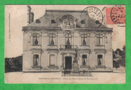AUBE / BRIENNE Le CHATEAU - HOTEL De VILLE Et STATUE De NAPOLEON  - Carte écrite En 1906 - Sonstige & Ohne Zuordnung
