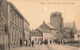 BELGIQUE - Veerle - Zicht Op De Kerk - Vue De L'église - Des Villageois Aux Abords De La Route - Carte Postale Ancienne - Laakdal