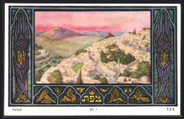 Künstler-AK Safed, Ortsansicht  - Palestine