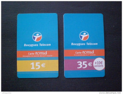 CARTE TELEPHONE FRANCIA 2 CARTE 15 EURO E EURO 35 - Autres - Europe