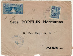 COLOMBIA 1924 R -  LETTER SENT FROM SOCORRO TO PARIS /PART OF COVER/ - Kolumbien