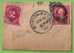 História Postal - Filatelia - Stamps - Timbres - Fragmento - Cover - Letter - Philately - United States Of America - Sonstige & Ohne Zuordnung