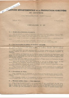 DIRECTION DEPTale Production Forestière De L'Aveyron 3 Pages 1946 - Sin Clasificación