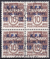 DÄNEMARK 1937 Mi-Nr. 241 O Used Viererblock - Gebruikt