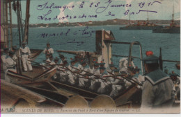 MILITARIA-Scènes De Bord-Exercice Du Fusil à Bord D'un Navire De Guerre (colorisé) LL 15 - Weltkrieg 1914-18