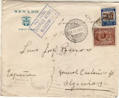 COLOMBIA 1935 AIRMAIL  LETTER SENT FROM BARRANQUILLA TO ALGEEIRAS /PART OF COVER/ - Colombia