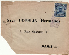 COLOMBIA 1911 LETTER SENT TO PARIS /PART OF COVER/ - Kolumbien