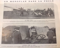 1912 AVIATION - MEETING DE GRAY ( 70 ) - UN MONOPLAN DANS LA FOULE - LA VIE AU GRAND AIR - 1900 - 1949