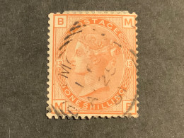 1880 Queen Victoria 1/- Orange-brown  Used Wmk Imp Spray Cat £550 (S 955) - Used Stamps