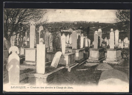 AK Salonique, Cimetiere Turc Derrière Le Champ-de-Mars  - Grèce