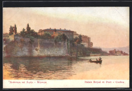 AK Corfou, Palais Royal Et Port  - Grèce