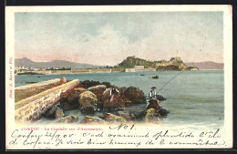 AK Corfou, La Citadelle Vue D'Anemomylo  - Greece