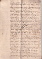 Manuscript Frankrijk/Bourgogne/Franche-Comté: Montbéliard/Mathay: Acte Notarié ±1702 (V3166) - Manuscripts