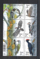 Finlande 2001- Birds- Woodpeckers M/Sheet - Unused Stamps