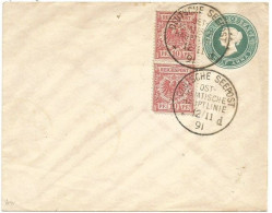 Germany Empire Seamail Dutsche Seepost Ost Asiatische Hauptlinie 12nov1891 On India Stationery - Non Traveled - Schiffahrt