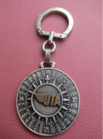 Aéronautique/UTA/Union De Transports Aériens  / AUGIS Lyon/ Bronze Nickelé / Vers 1960-1970   POC807 - Porte-clefs